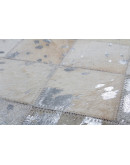 Lavish Pouf 210 Grau / Silber 45cm x 45cm