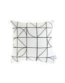 Dekokissen Kennedy 125 Weiß / Schwarz