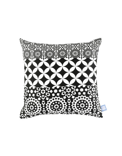 Dekokissen Stereo 125 Schwarz / Weiß