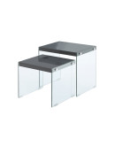 Beistelltisch 2er-Set Elementary 125 Schwarz