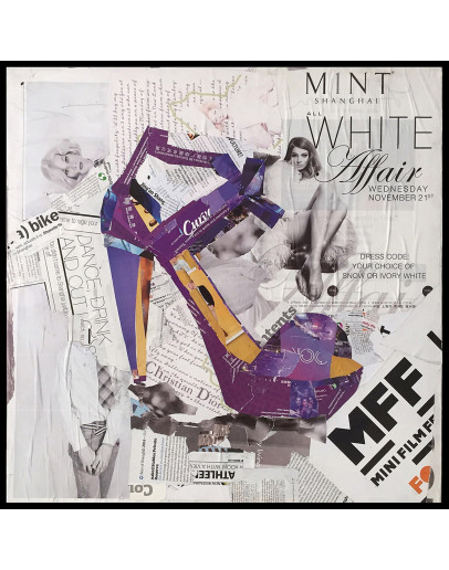 Papier Wandbild Dresscode III 52cm x 52cm