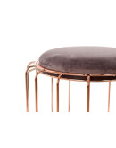 Beistelltisch / Pouf Comfortable 110 Dunkelviolett / Rosé