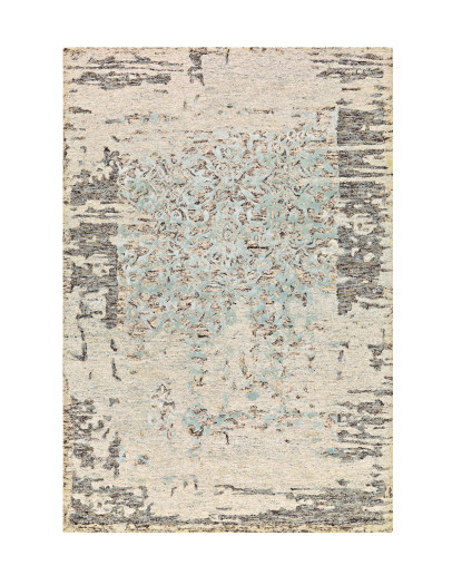 Damast 8067 Grau / Mint