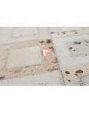 Spark Pouf 110 Elfenbein / Chrome 45cm x 45cm