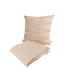 Dekokissen & Decke Paulina 125 2er-Set Champagner