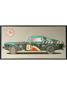 Papier Wandbild Rennwagen II 82cm x 42cm