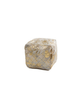 Lavish Pouf 210 Elfenbein / Gold 45cm x 45cm Lavish Pouf 210 Elfenbein / Gold 45cm x 45cm