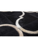 Lavish Pouf 310 Schwarz 45cm x 45cm