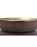 Beistelltisch Art Deco 175 Altrosa / Gold